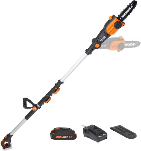 WORX Power Share 20-volt 8.0-in Battery Pole Saw with 2.0ah Battery