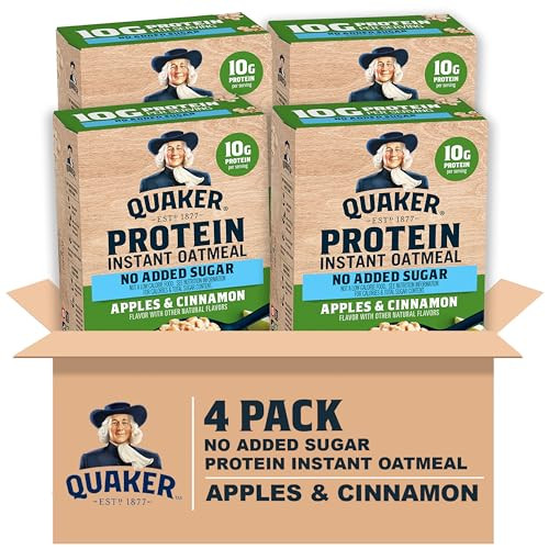 24-Count 1.76-Oz Quaker Protein Instant Oatmeal (Apples & Cinnamon)