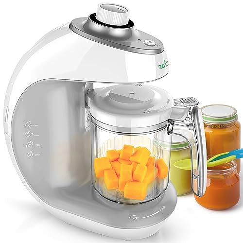 NutriChef Baby Food Maker 2-in-1 Steam Cooker & Puree Blender