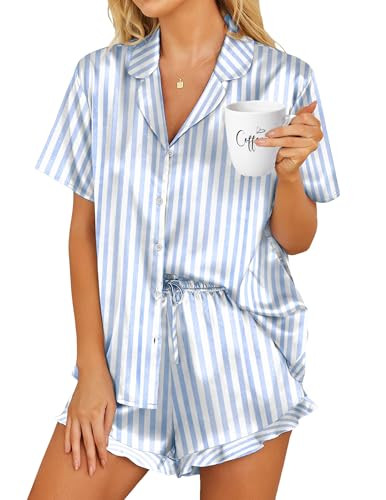 Hotouch Women's Satin Pajamas Set