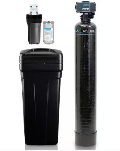 Aquasure Harmony Series 48,000 Grain Electronic Metered Water Softener with Sediment and Carbon Pre-Filter