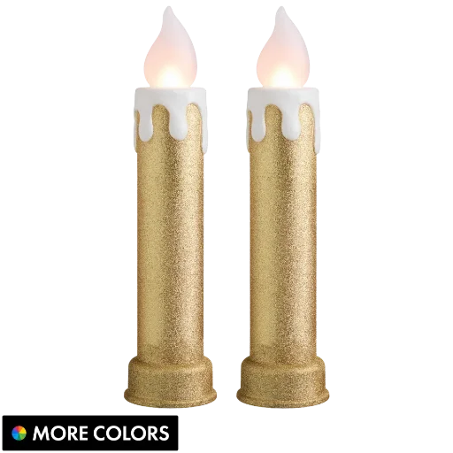2-Pack 24" Mr. Christmas Indoor/Outdoor Blow Mold Candles