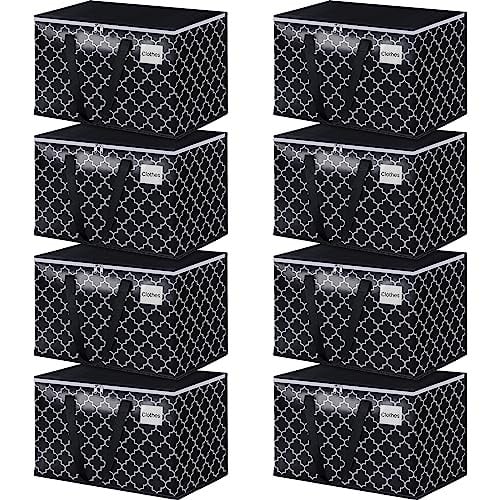 HomeHacks Heavy Duty Moving Bags with Tag Pockets (8 Packs, 100L)