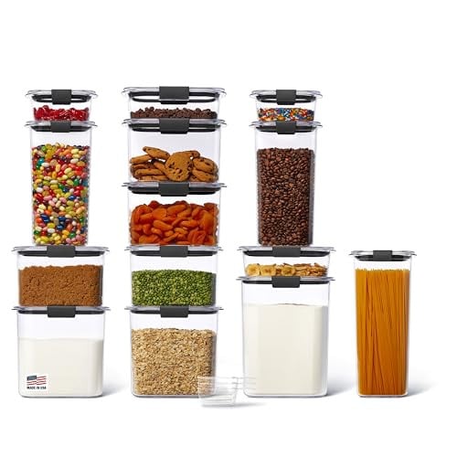 Rubbermaid Brilliance 14-Piece Food Storage Container Set with Scoops Deal