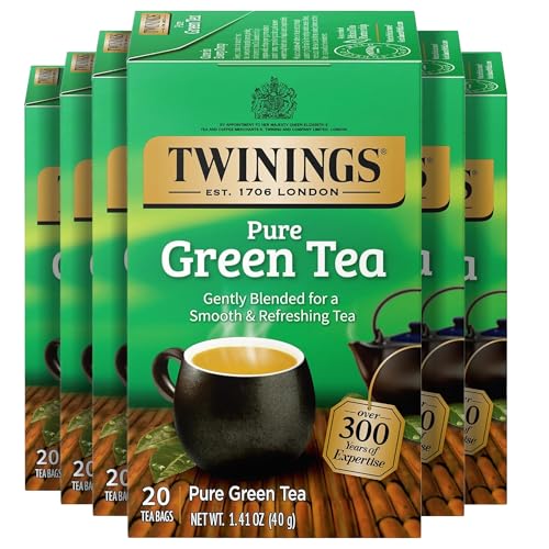 Twinings Pure Green Tea 6-Pack 20 Count