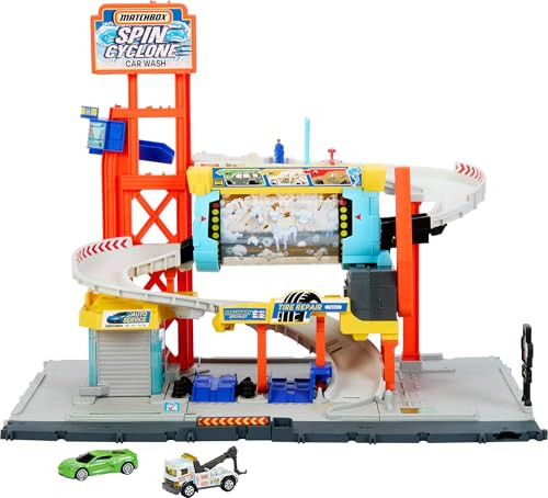 Matchbox Spin Cyclone Car Wash Playset