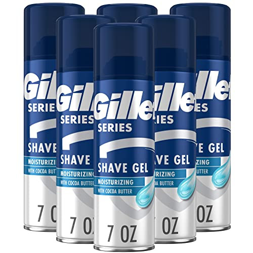 Gillette Series 3X Moisturizing Shave Gel: 6-Count 7oz Each