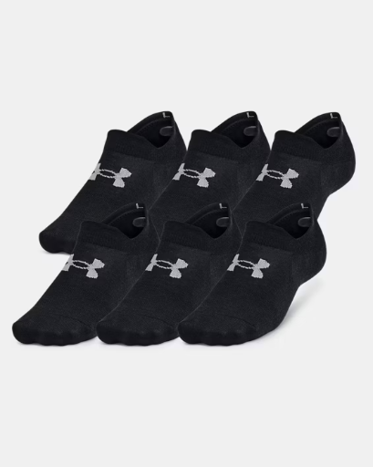 UA Essential Ultra Unisex 6-Pack Low Socks