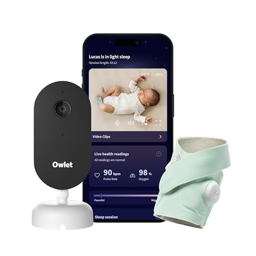 Owlet Dream Duo (Gen 3) All-in-One Smart Baby Monitoring with Sock & 2K HD Cam