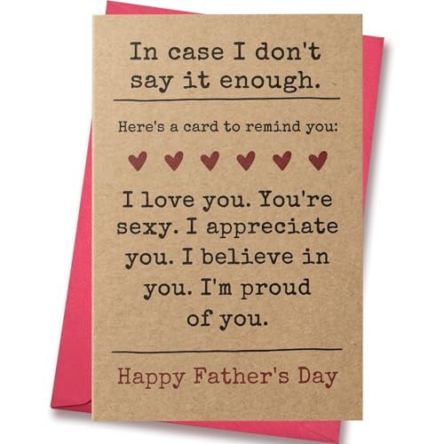 Fathers Day Card for Husband from Wife  Deal