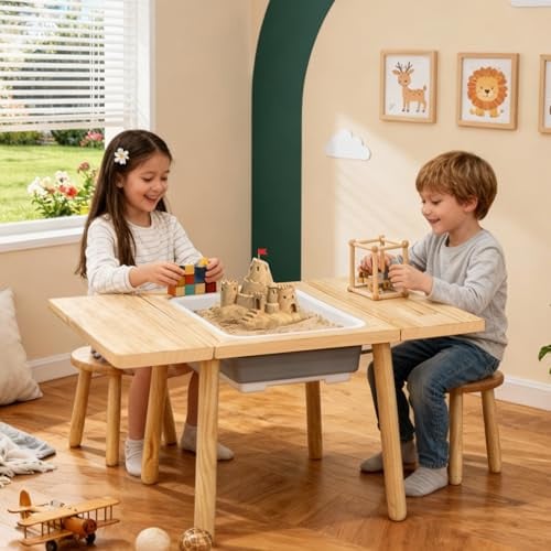 Wooden Sensory Table for Toddlers Deal