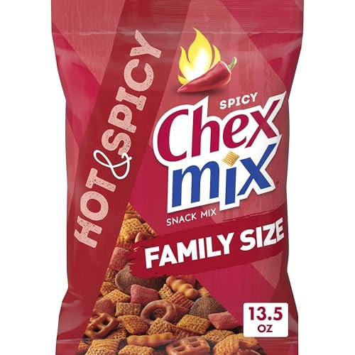 Chex Mix Hot and Spicy Savory Snack Mix, Family Size, 13.5 oz Deal