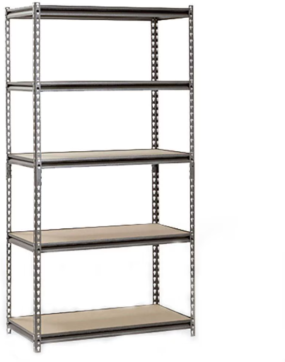 Muscle Rack 5-Shelf Steel Shelving Unit 36"W (800-lb Capacity per Shelf, Silver) Deal