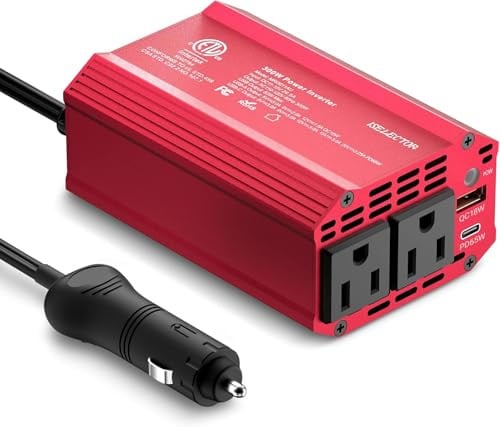 300W Power Inverter DC 12V to 110V AC Car Outlet Adapter with USB-C PD65W and USB-A QC18W Deal