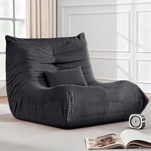 Oversized Memory Foam Corduroy Bean Bag Chair Deal
