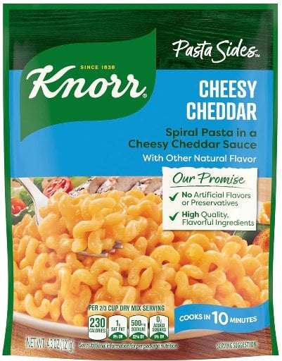 4.3-Ounce Knorr Cheesy Cheddar Rotini Pasta Sides Deal