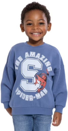 Toddler Kids' Graphic Sweatshirt: Mickey Mouse, Bluey, Hello Kitty, Ford Bronco, Barbie