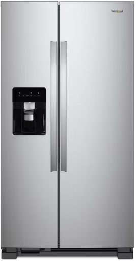 Whirlpool 24.6-cu ft Standard-Depth 36-in Wide Side-by-Side Refrigerator with Ice Maker Deal