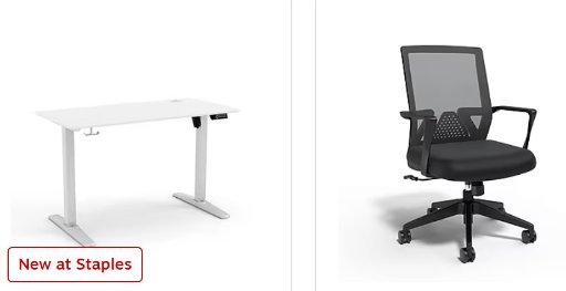 48" Electric Rectangular Adjustable Standing Desk + Cartwright Ergonomic Chair