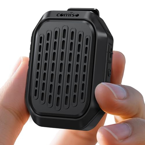 Clip-On Wireless Portable Wearable Speaker with Built-in Mic