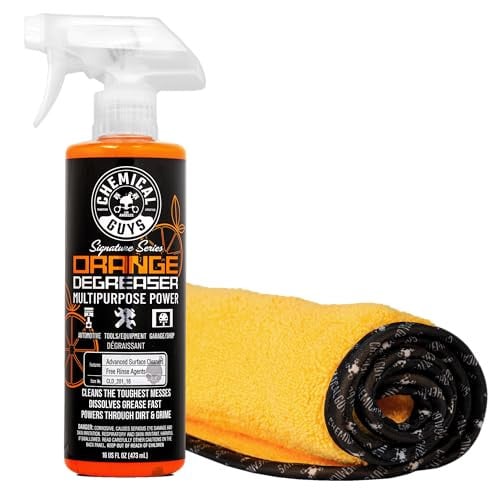 Chemical Guys Orange Degreaser 16 oz w/ Professional Grade Microfiber Towel