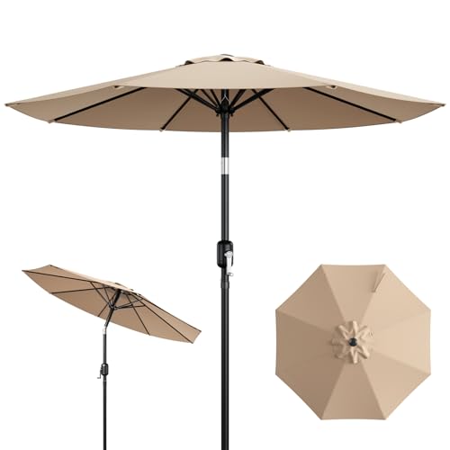 9FT Patio Umbrella with Tilt & Crank Deal
