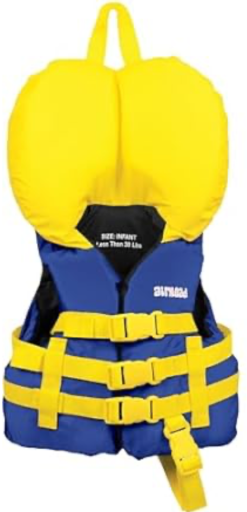Airhead Infant General All Purpose Life Jacket for Infants under 30lbs, Blue