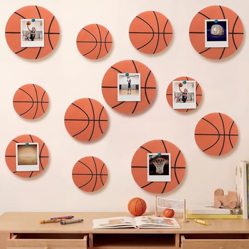 12 Pcs Basketball Felt Wall Decor Board