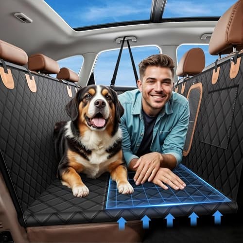 600D Heavy Duty Dog Car Seat Cover for Back Seat