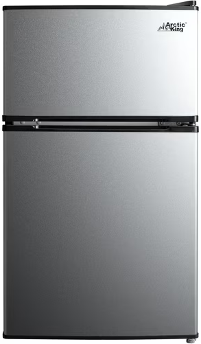 Arctic King 3.2 Cu ft Two Door Mini Fridge with Freezer