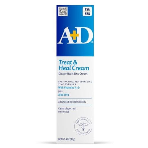 A+D Zinc Oxide Diaper Rash Cream 4-Ounce Deal
