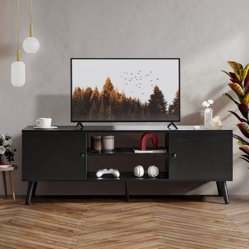 GIANNA Mid-Century Modern Wooden TV Stand for 55-60" TVs Deal