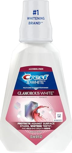 4-Pack 16-Oz Crest 3D White Glamorous White Mouthwash