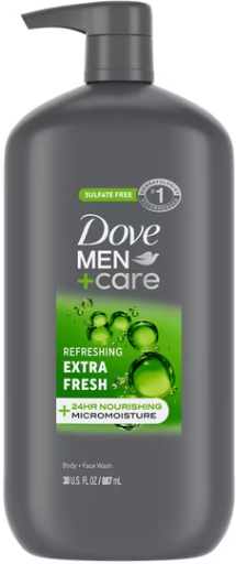 Dove For Men 26oz Pump Body Wash