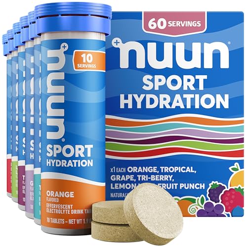 Nuun Sport Electrolyte Tablets Mixed Flavors 6-Pack