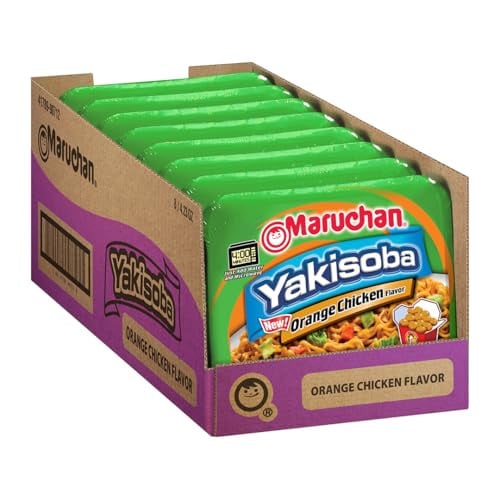 8-Pk 4.23-Oz Maruchan Yakisoba Instant Ramen Noodles (Orange Chicken)