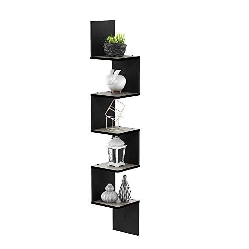Furinno ROSSI 5-Tier Corner Floating Wall Shelf (French Oak) Deal