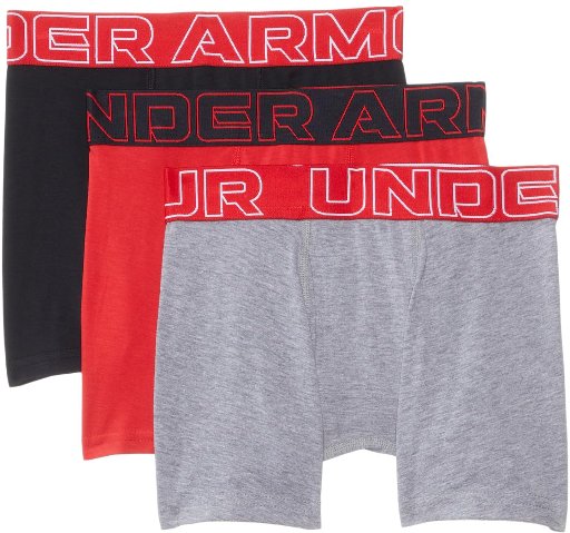 3-Pack Under Armour Boys' Boxer Brief Underwear