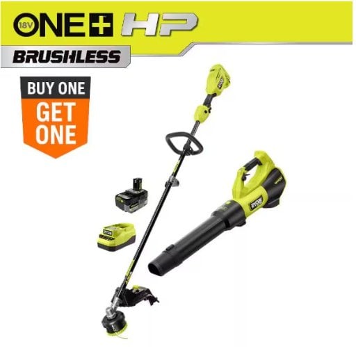 Home Depot Patio & Garden Pick: Ryobi One+ HP 18V 15" Brushl deal at Home Depot
