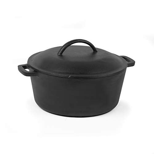 Commercial Chef 5-Qt Pre-Seasoned Cast Iron Dutch Oven w/ Lid