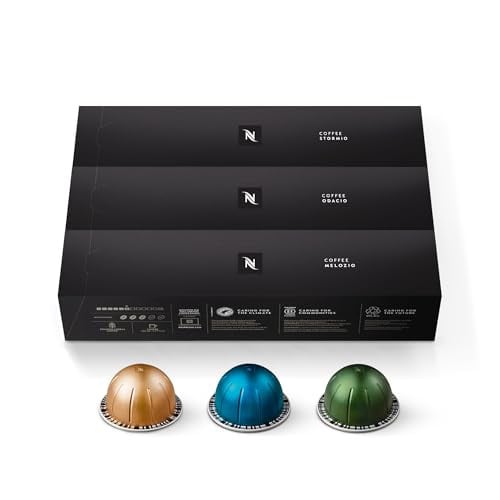 Nespresso Vertuo Capsules, Variety Pack, Medium and Dark Roast Coffee, 10 Count (Pack of 3) Deal