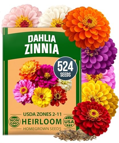 HOME GROWN Zinnia Dahlia Seeds Deal