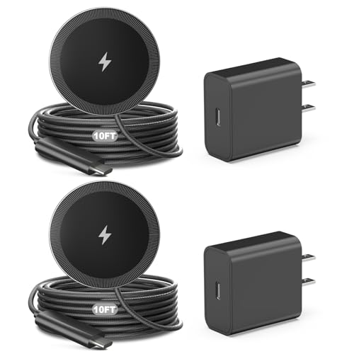 10FT Magnetic Wireless Charger 15W Fast Charging Pad 2-Pack Deal