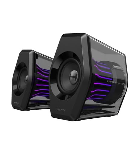 Edifier G2000 Pro 2.0 RGB Gaming Speakers with 64W Peak Power, Virtual 7.1 Surround Sound