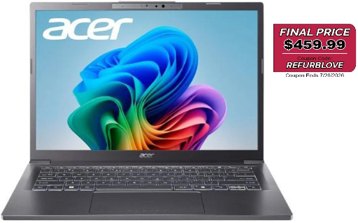 Acer Aspire 14 AI (Cert. Refurb) 16GB LPDDR5 1TB SSD Deal