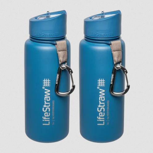 2-Pack: LifeStraw Go 24oz Stainless Steel Insulated Water Filter Bottle Deal