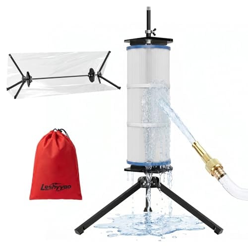 Leshyyao Pool Filter Cleaning Stand for 3/4/6" Filters