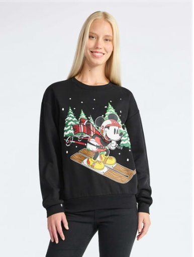Disney Mickey Mouse Women's Christmas Sweatshirt