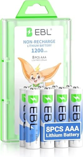 EBL Lithium AAA Batteries 8-Pack Deal