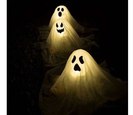 3-Pack Outdoor Halloween Ghost Decorations